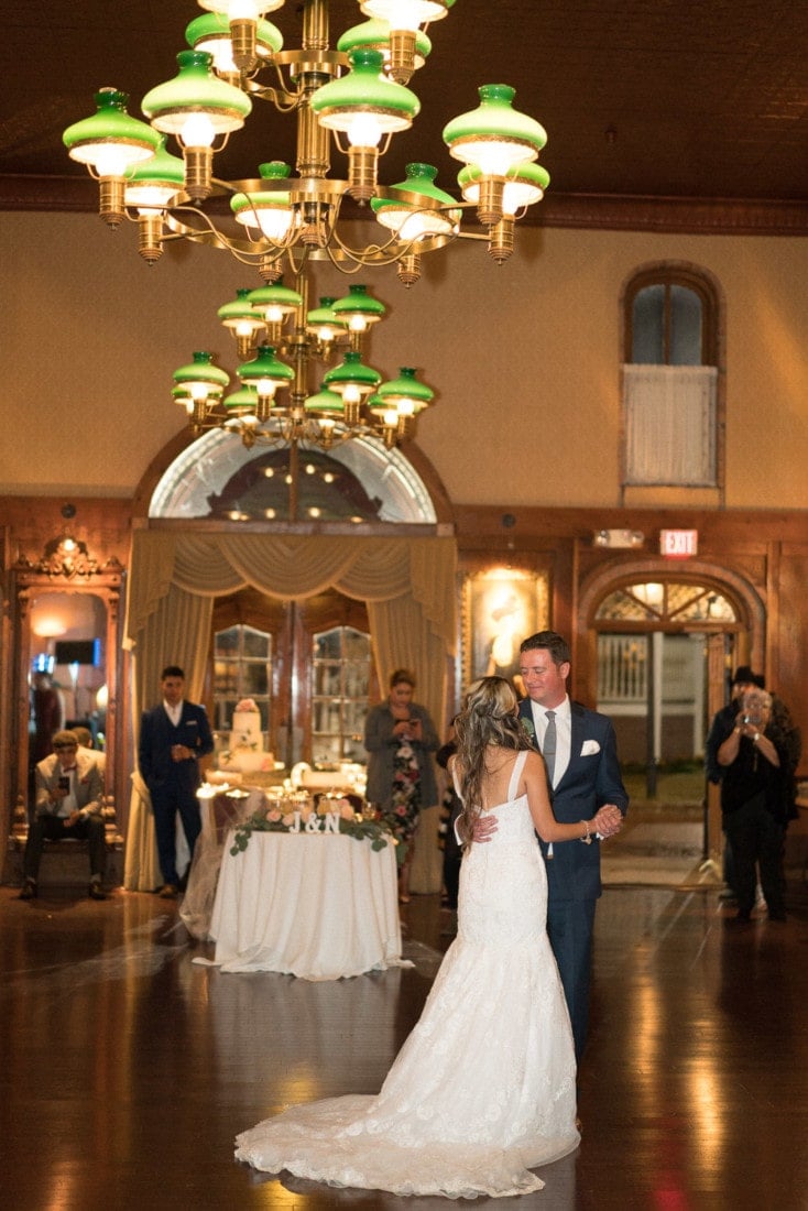 couples first dance at a ballroom in Tucson, AZ