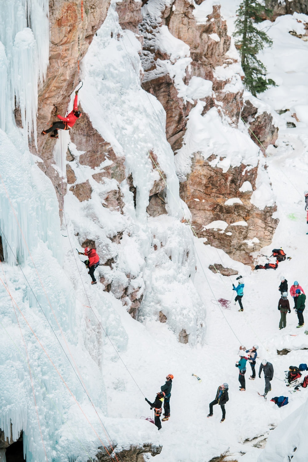 ice climbing in Ouray, Colorado