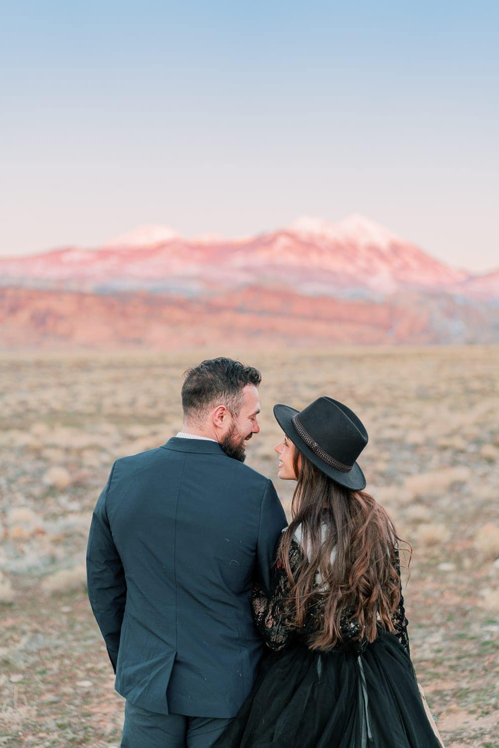 Manti-La Sal Mountains elopement in Moab, Utah