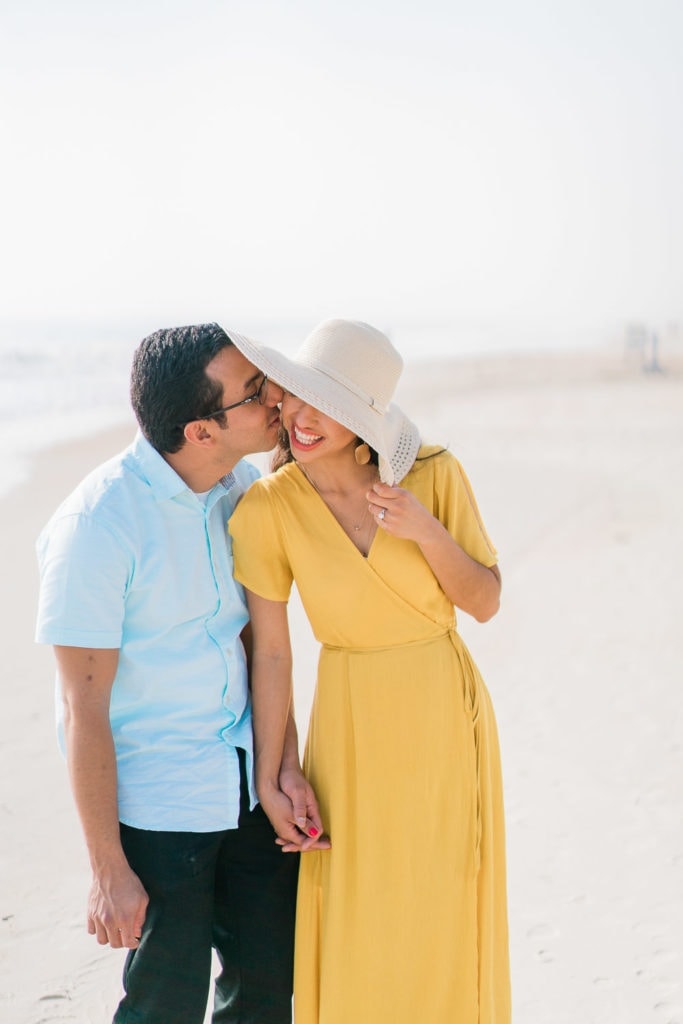 fun engagement photos on the beach in Florida