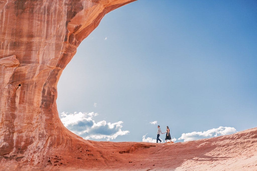 adventure session in Moab, Utah | engagement photography in Moab
