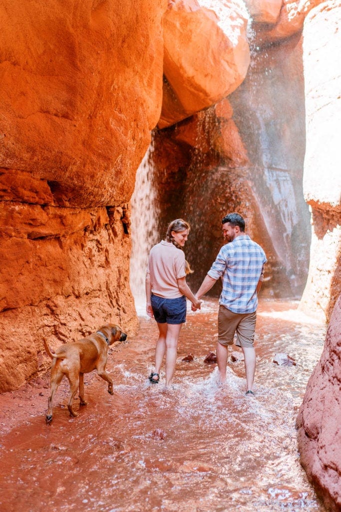 adventure engagement photography in Moab, UT