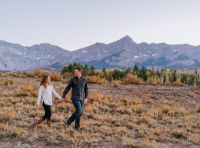 Couples Photography Session in Ridgway, Colorado with Fall Colors