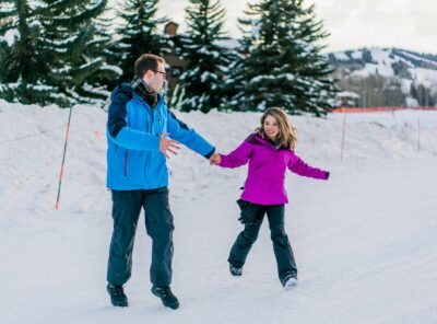 Winter Proposal Photography in Snowmass Village, Colorado
