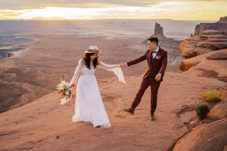 2 Day Elopement in Moab Exploring Arches, Canyonlands, & Dead Horse