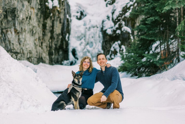 Telluride Engagement Photos at a Hidden Waterfall & in the Mountains