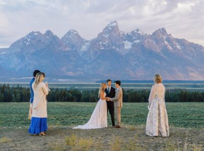 Intimate Wedding in Jackson Hole, Wyoming in the Tetons